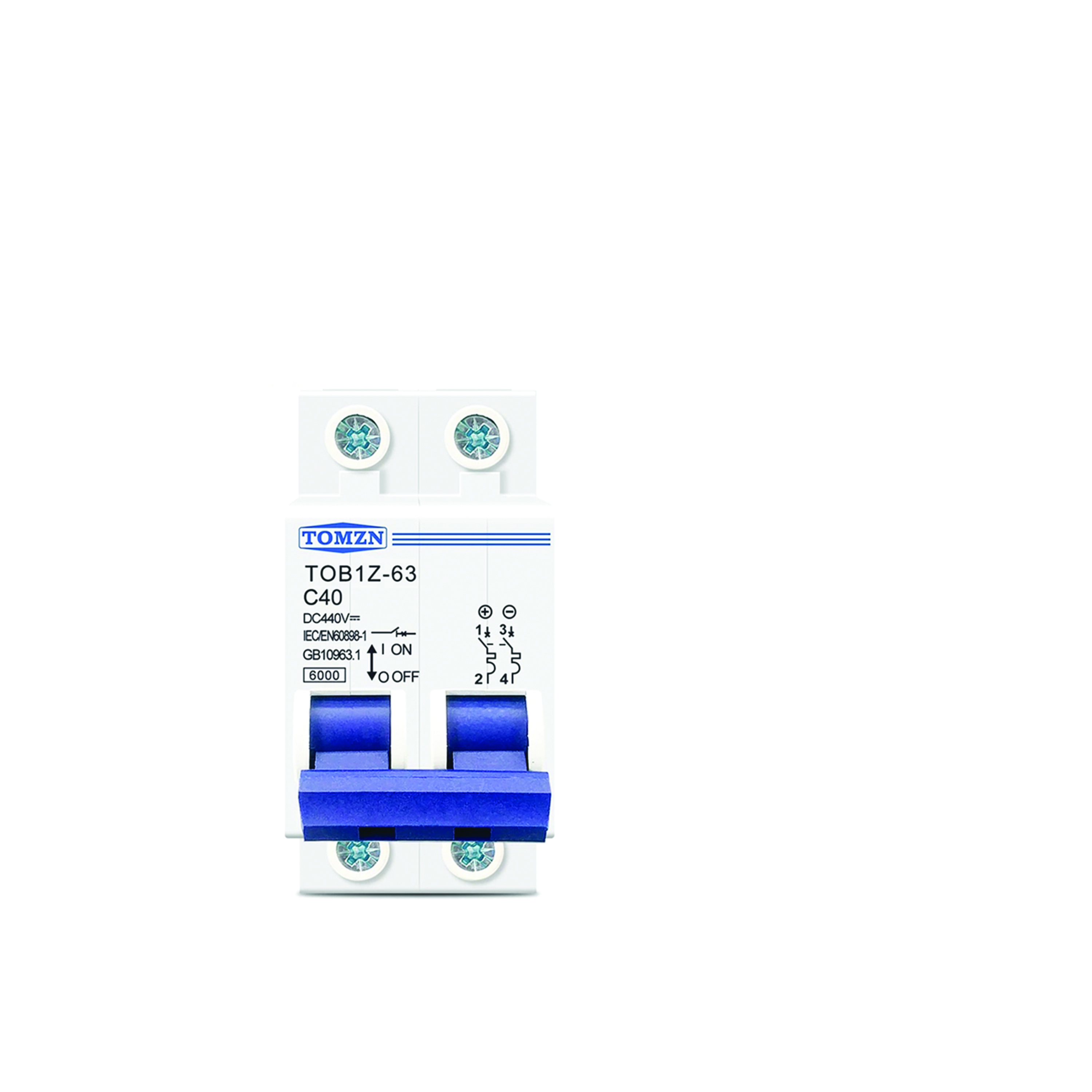Foto 6 DC MCB 2 Pole 440Vdc-TOMZN