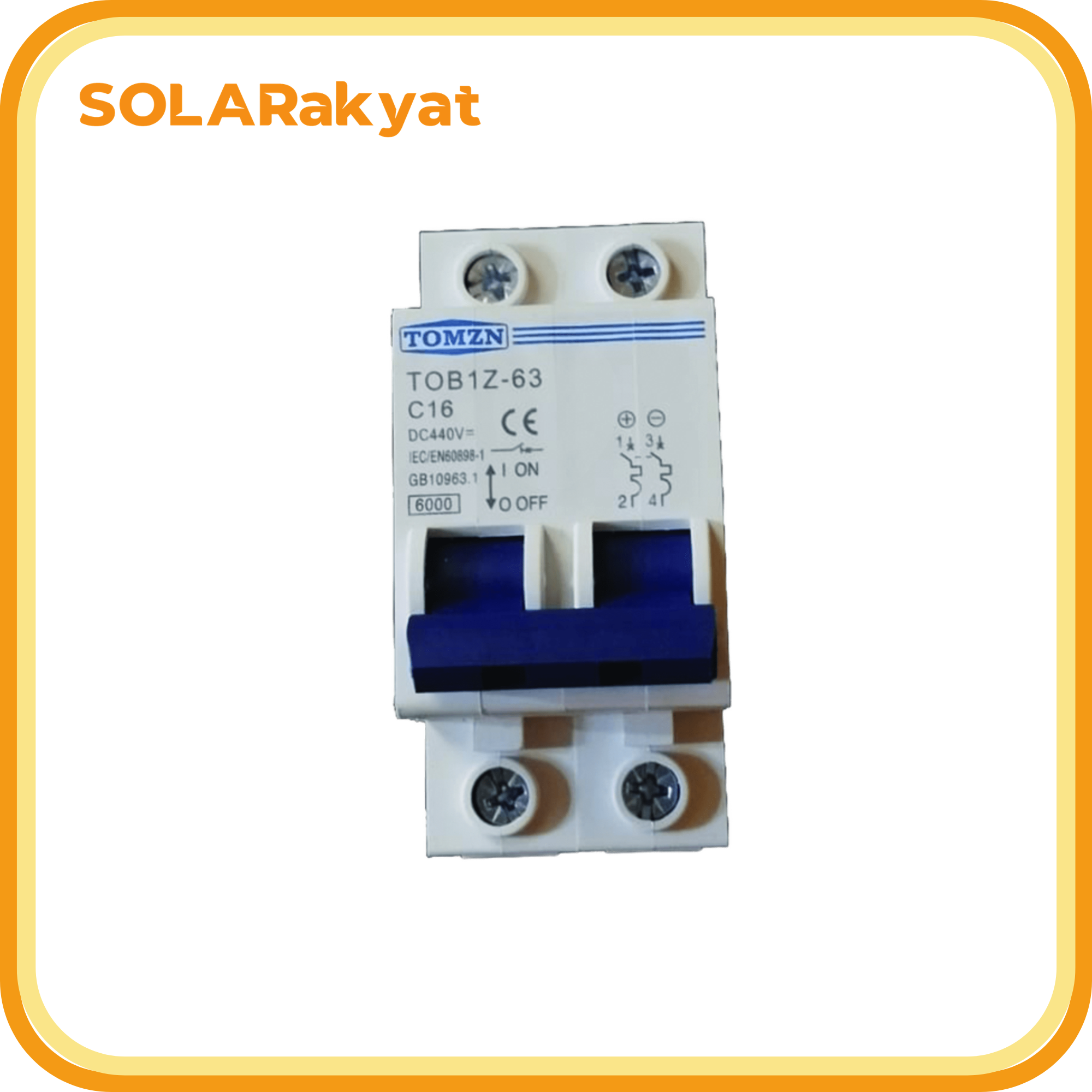 Foto 4 DC MCB 2 Pole 440Vdc-TOMZN