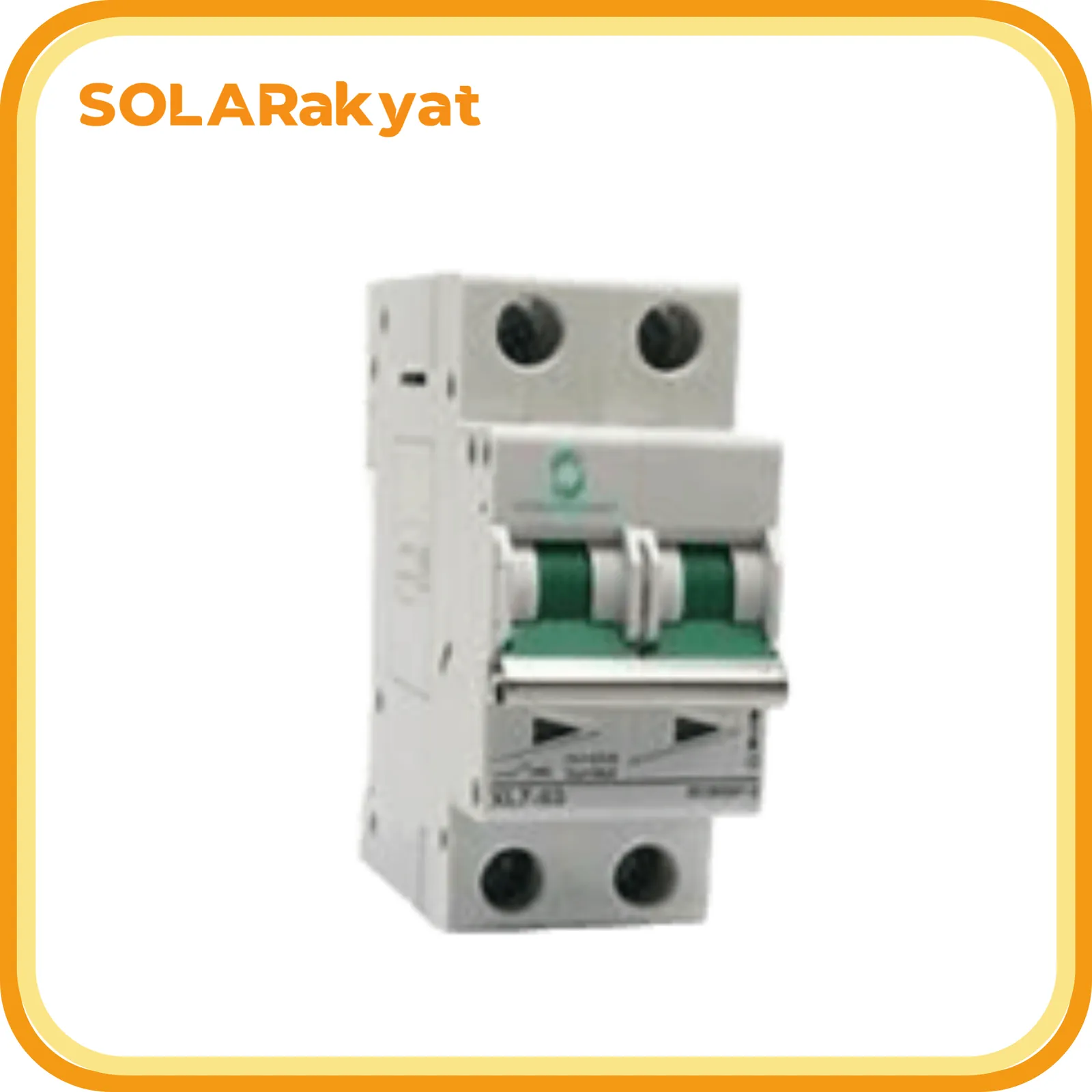 DC MCB 16 Ampere 550Vdc 2 Pole-World Sunlight